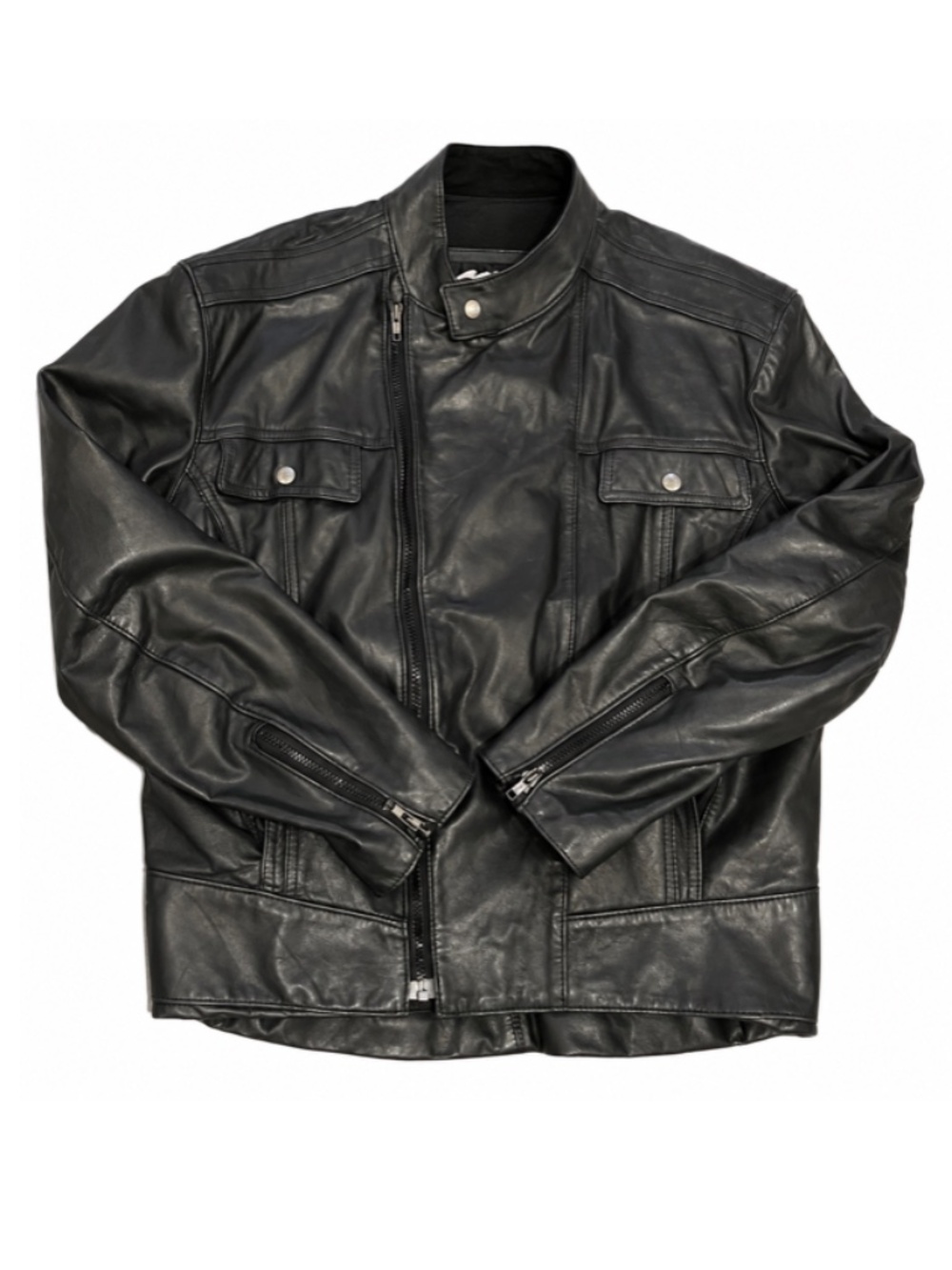 Harley Davidson Men’s M Black Leather Motorcycle Jacket Made in USA